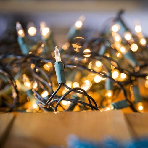 FUNPENY Christmas Lights - 30FT 150 Mini Clear Incandescent String Lights | Warm White for Indoor & Outdoor Decor