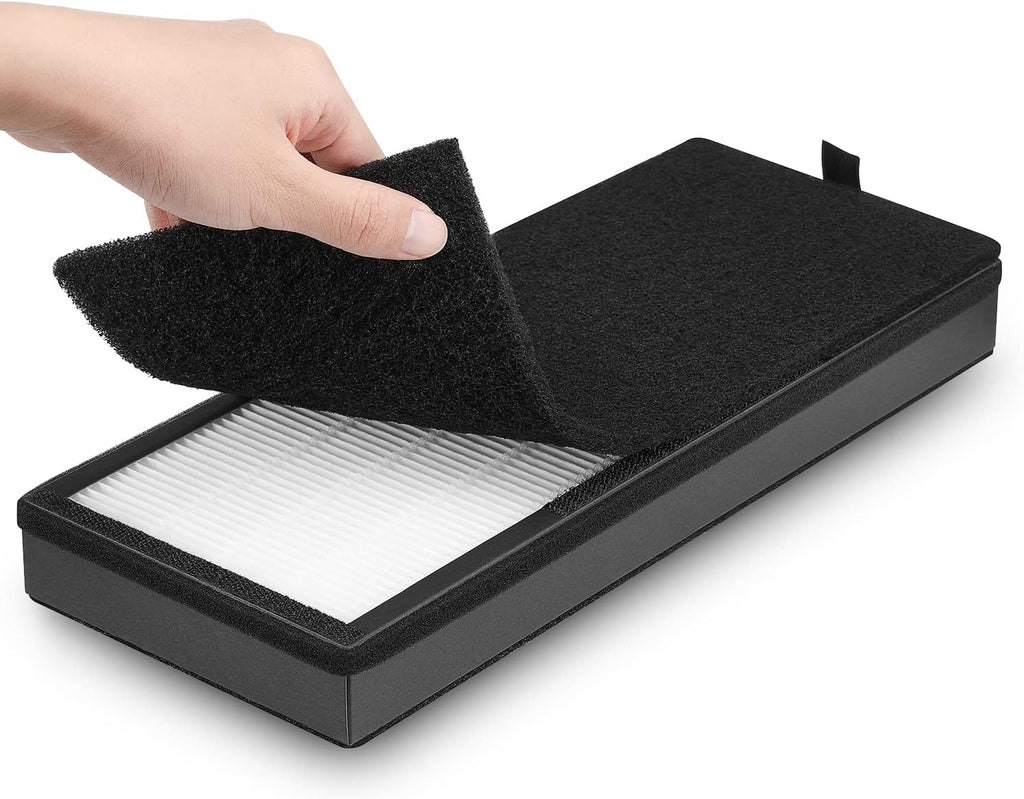 VEVA HEPA Replacement Filter - 2 HEPA Filters & 8 Activated Carbon Pre-Filters | 2+ Year Supply for Home & Office Air Purifier