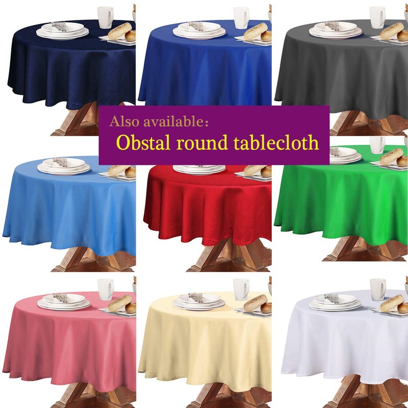 Obstal 210GSM Rectangle Table Cloth, Water Resistance Microfiber Tablecloth, Decorative Fabric Table Cover for Outdoor and Indoor Use (White,60x84 Inch)