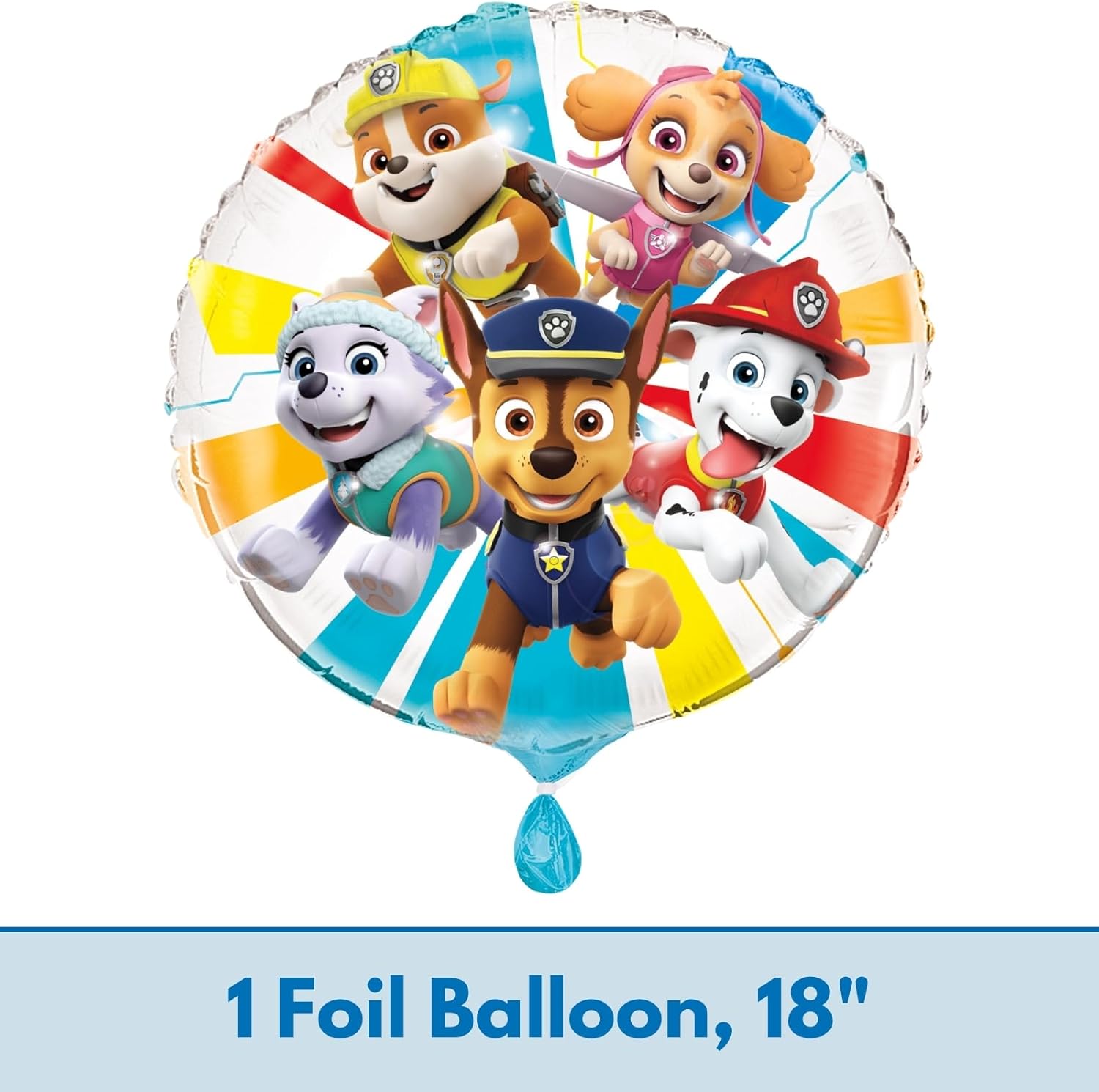 Paw Patrol Balloons - 8 Latex & 1 Foil Balloon Bundle | Perfect for Chase & Skye Birthday Party Decorations