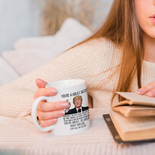 Aurahouse You're A Great Sister Mug, Funny Sister Gifts from Sister Brother, Sister Birthday Gifts, Christmas Gifts, Mothers Day Gifts for Sister-in-law, Soul Sister 11 Oz Cup