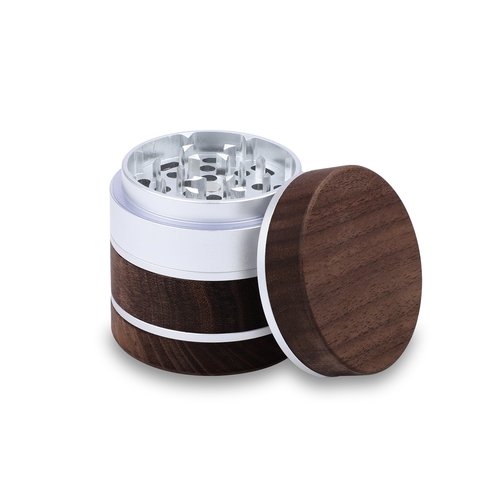 Silver Wooden Spice Grinder 2.5"