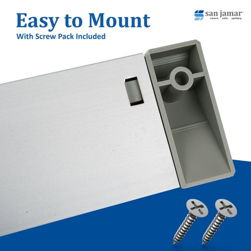 San Jamar Check Rack with Mounting Screw Pack for Kitchens and Restaurants, Stainless Steel, 36 Inches, Silver