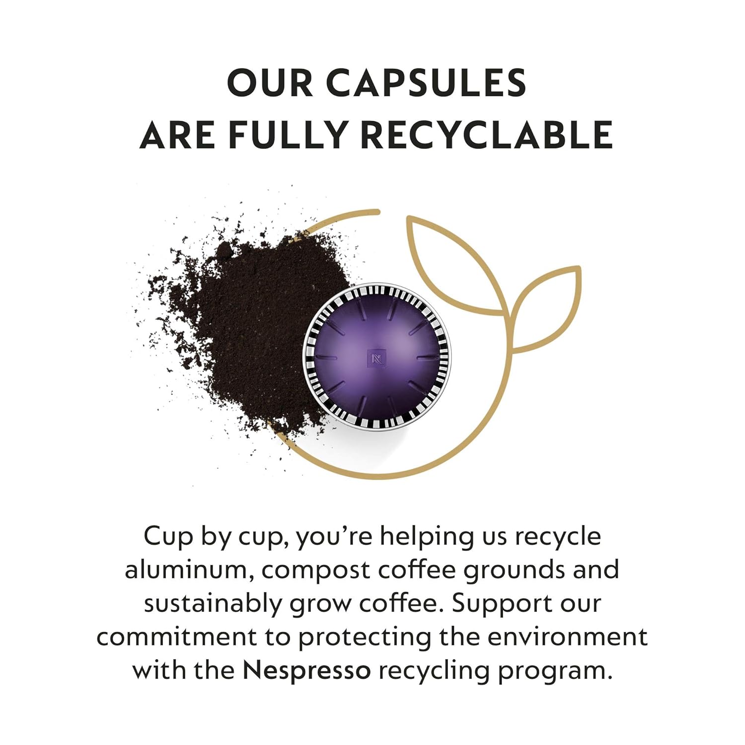 Nespresso Vertuo Capsules - Altissio Medium Roast Espresso Coffee Pods | 50 Count, 1.35oz Brew
