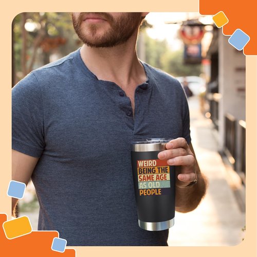 NewEleven 50th Birthday Gifts For Men Women - 50thday Decorations For Him Her - Present For Men Women Turning 50 Year Old Gifts For Mom, Dad, Wife, Husband - 20 Oz Tumbler