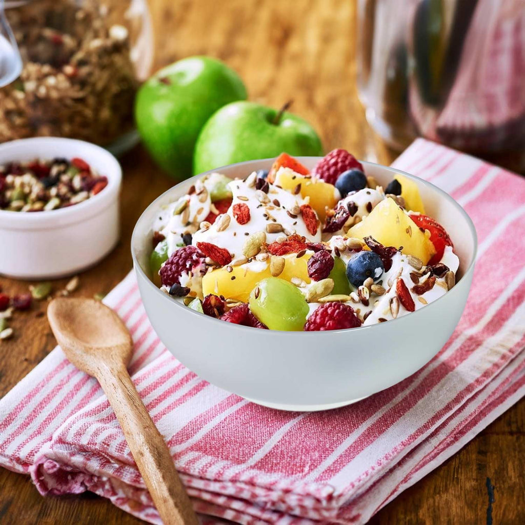 Zscera 40 oz Soup Bowls, Pho Bowls, Salad Bowls, Cereal Bowls, Durable Porcelain Off White Bowls Set of 4, 7 Inch