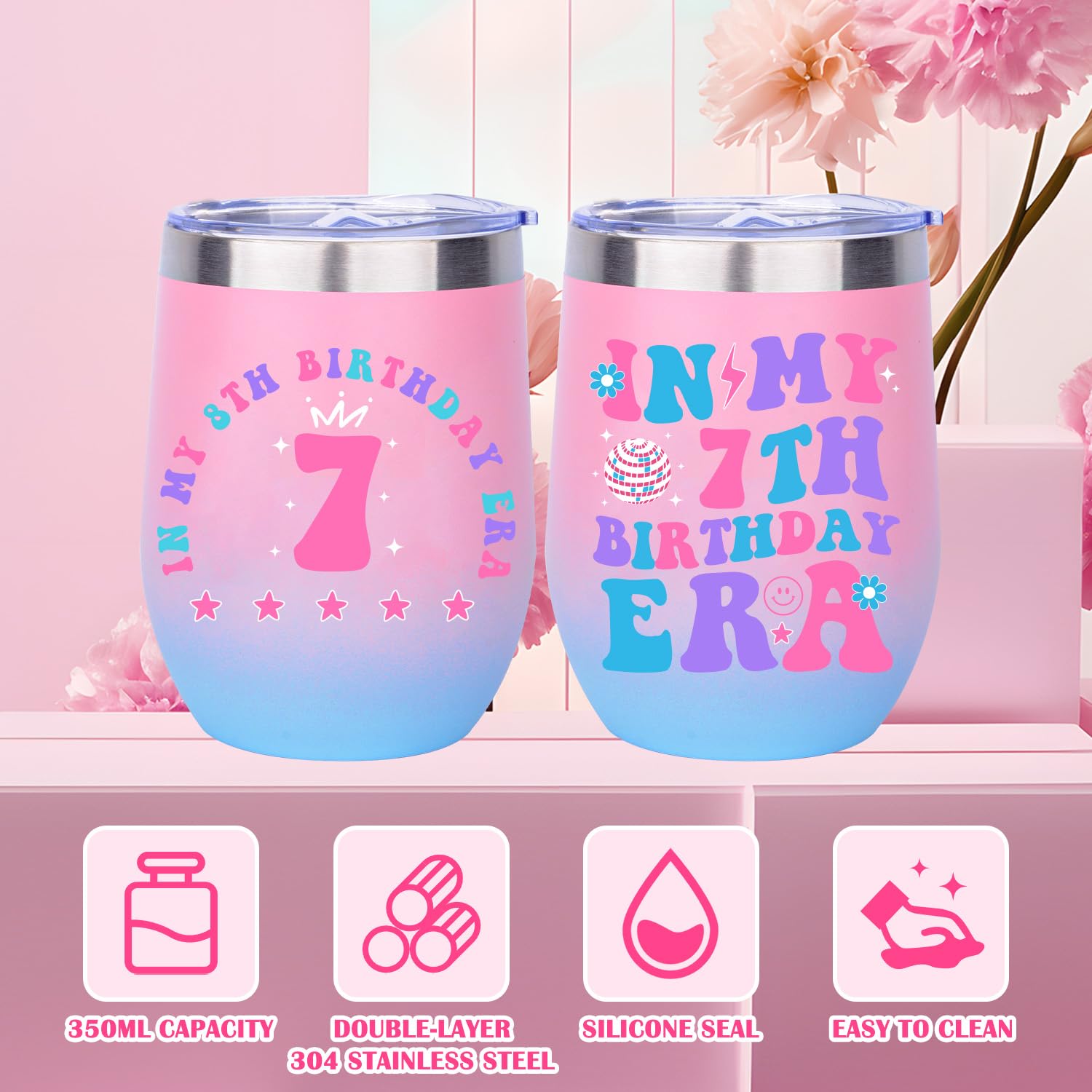 TOUPONS 7 Year Old Girl Birthday Gifts, Best 7th Birthday Gift for Teen Girls, Gifts Ideas for Seven Year Old Girls, Happy 7th Bday Gift Christmas Presents for Daughter Niece Granddaughter