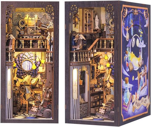 Hands Craft Miniature Kit - Nebula Common Room | Magical Astronomer Escape | Vintage Design for Fantasy Lovers