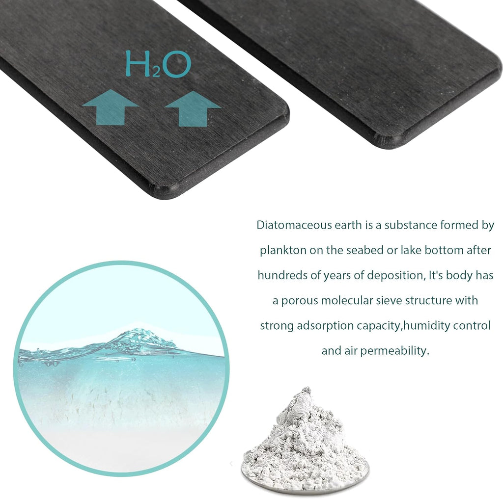 NiuYichee Diatomite Coasters - Set of 4 Water Absorbent Kitchen & Bathroom Trays | Modern Home Decor