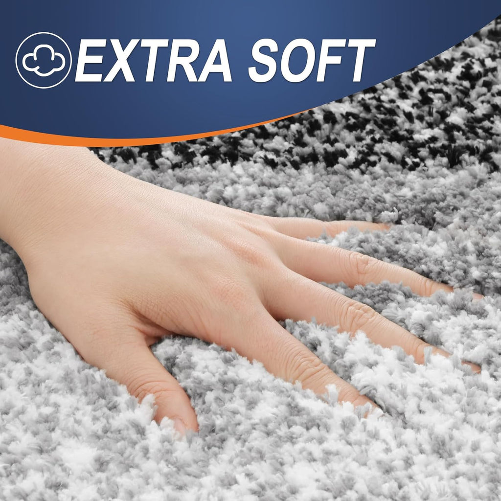 OLANLY Bathroom Rugs - Extra Soft Absorbent Microfiber Mat | Quick Dry, Machine Washable, 24x16, Black