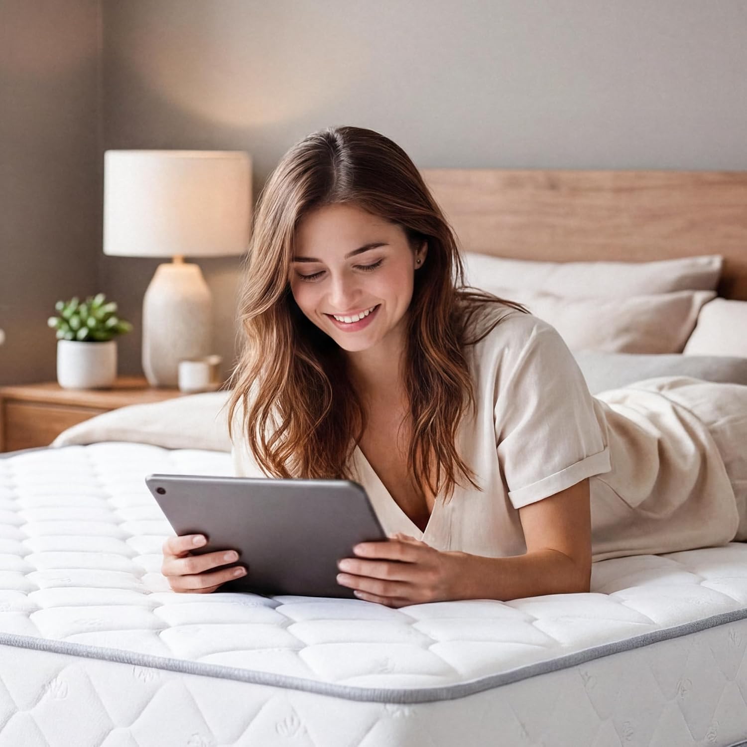 Neo Sleep Queen Size Mattress - 8 Inch Hybrid Comfort with Cooling Gel Memory Foam & Spring Support