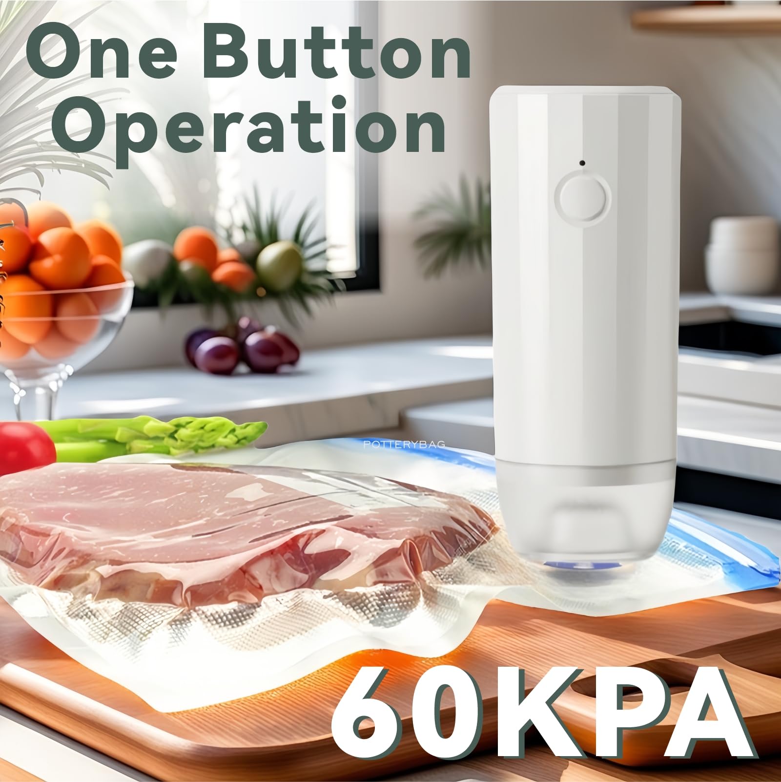 Sous Vide Bags Reusable 30 Pcs, Reusable Vacuum Seal Bags for Food with Upgraded Auto Pump for Anova, Joule Cookers, BPA Free Sous Vide Kit