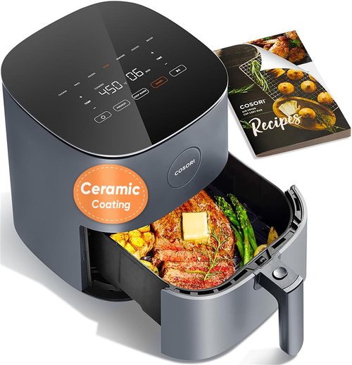 COSORI Air Fryer Pro - Compact 5QT with Ceramic Coating & 7 Cooking Presets | Easy Clean & 130+ Recipes