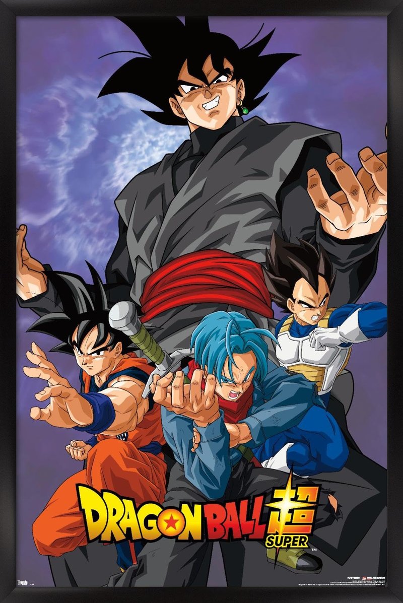 Trends International Dragon Ball: Super - VIllain Wall Poster, 22.375" x 34", Black Framed Version