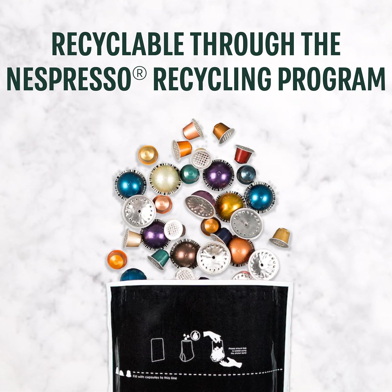 Starbucks by Nespresso Vertuo Dark Roast Coffee Pods - French Roast, 32-Count, Brews 7.8 Oz.