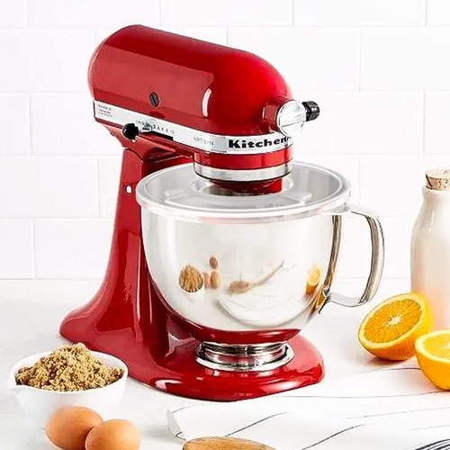 KitchenAid 4.5-5 Qt Tilt-Head Stand Mixer Bowl Covers with Extra Pouring Window, Dishwasher Safe Lid to Prevent Spilling (Pack of 1)