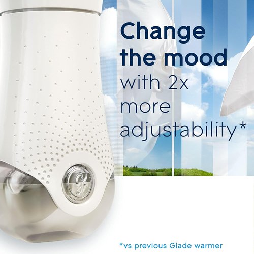 Glade PlugIns Air Freshener Starter Kit - Clean Linen Scented Refills | 1 Warmer + 2 Refills, 1.34 Fl Oz