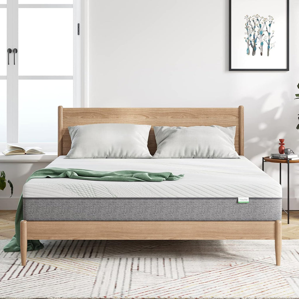 Novilla Gel Memory Foam Mattress - 10-Inch California King Size | Pressure Relieving, CertiPUR-US Certified