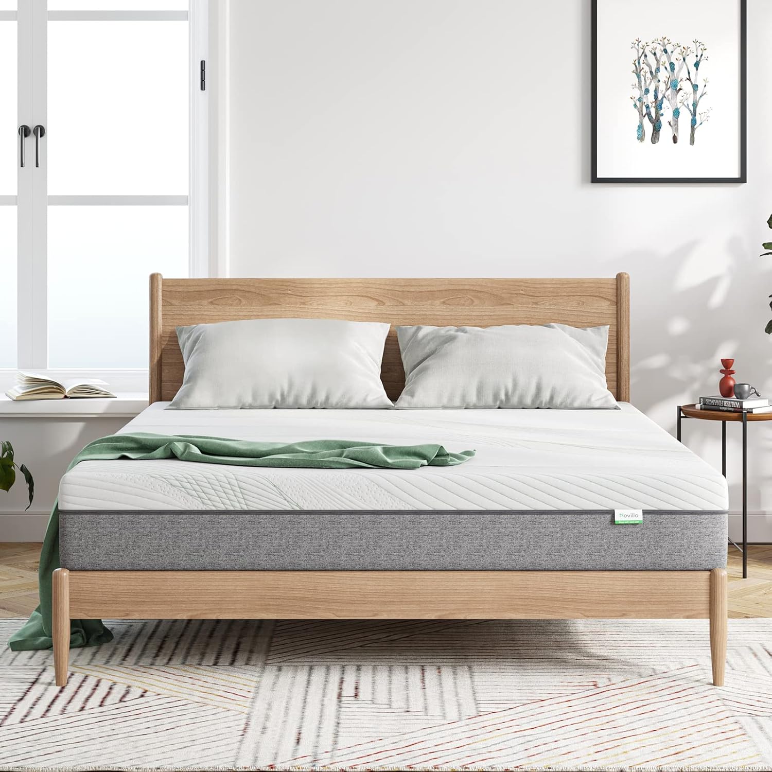 Novilla Gel Memory Foam Mattress - 10-Inch California King Size | Pressure Relieving, CertiPUR-US Certified