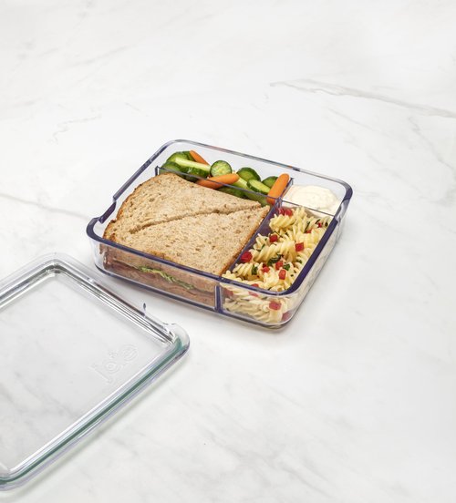 Joie Clear Bento Box, Lunch Storage, Easy Meal on the Go