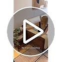 3 Tier Solid Oak Ladder Bookshelf, Compact Wood Storage Display Shelf