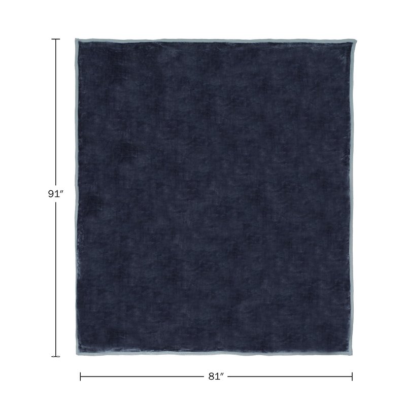 Bedford Home Faux Fur Throw Blanket – Oversized 91x81 Machine-Washable Bedding – Mink-Style 7.8lbs Heavy Blanket for Bed or Sofa (Gray)
