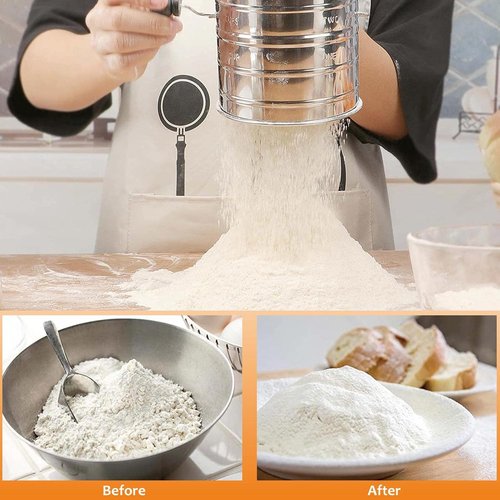 HULISEN Pastry Cutter Set - Stainless Steel Dough Blender & Biscuit Cutter - 4-Piece Baking Tools