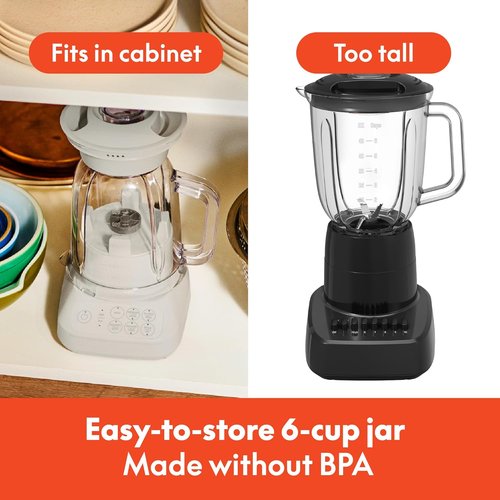 Bella 10 Speed Countertop Blender - Juicer & Smoothie Maker with 48oz Capacity, Dishwasher Safe, Stainless Steel Blade