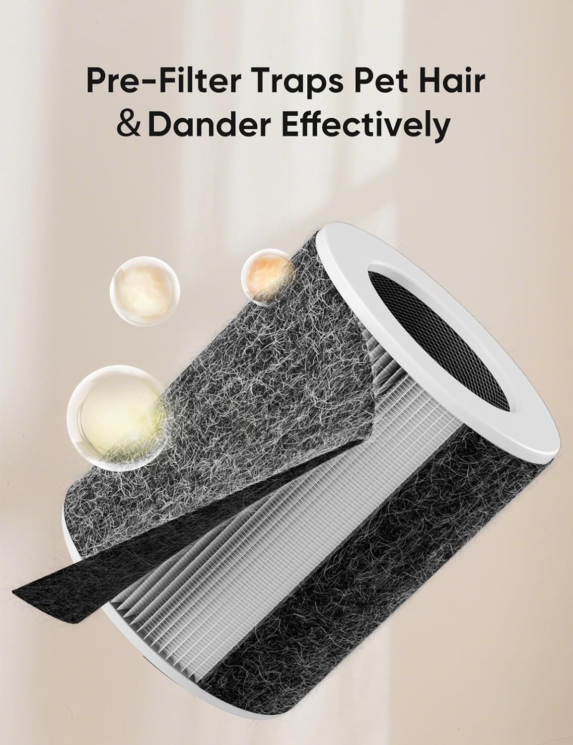 Skiennix Air Purifier - H13 True HEPA for Large Rooms up to 3620 Ft² | Smart WiFi, 360° Intake, Quiet 22dB