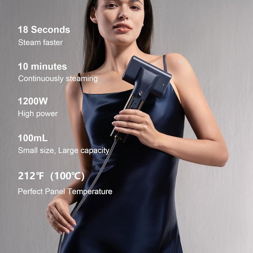 G10 Portable Handheld Garment Steamer - 1200W Mini Travel Iron | Lightweight 0.9 lbs, Violet
