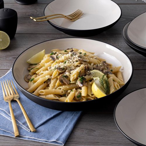 Noritake Colorwave Graphite Pasta Serving Bowl, 12", 89-1/2 oz.