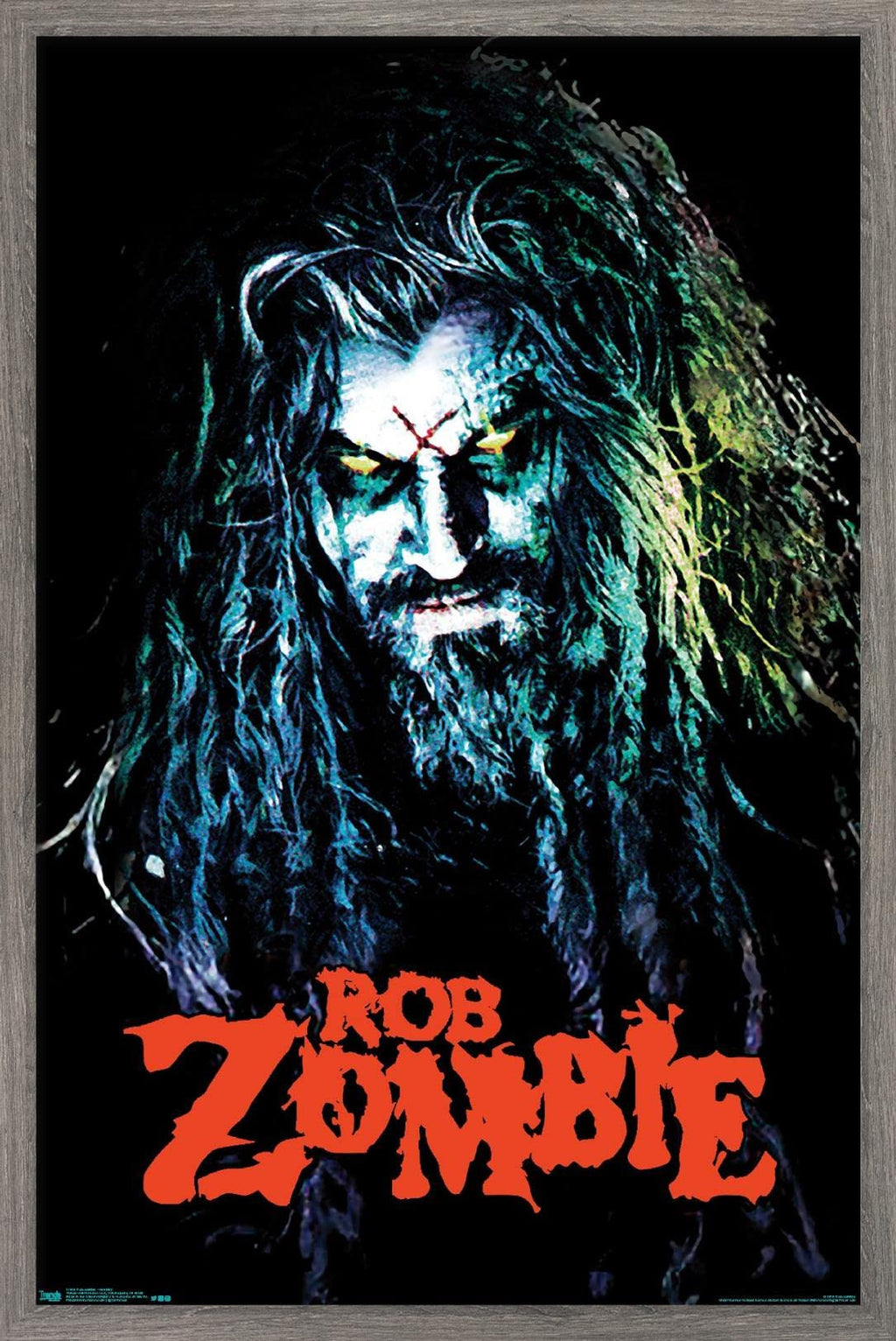 Trends International Rob Zombie - Hellbilly Wall Poster, 22.375" x 34", Barnwood Framed Version