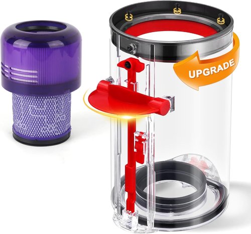 Dyson Upgraded Canister - Compatible Dust Bin with HEPA Filter for V11, V15, SV14, SV15, SV22