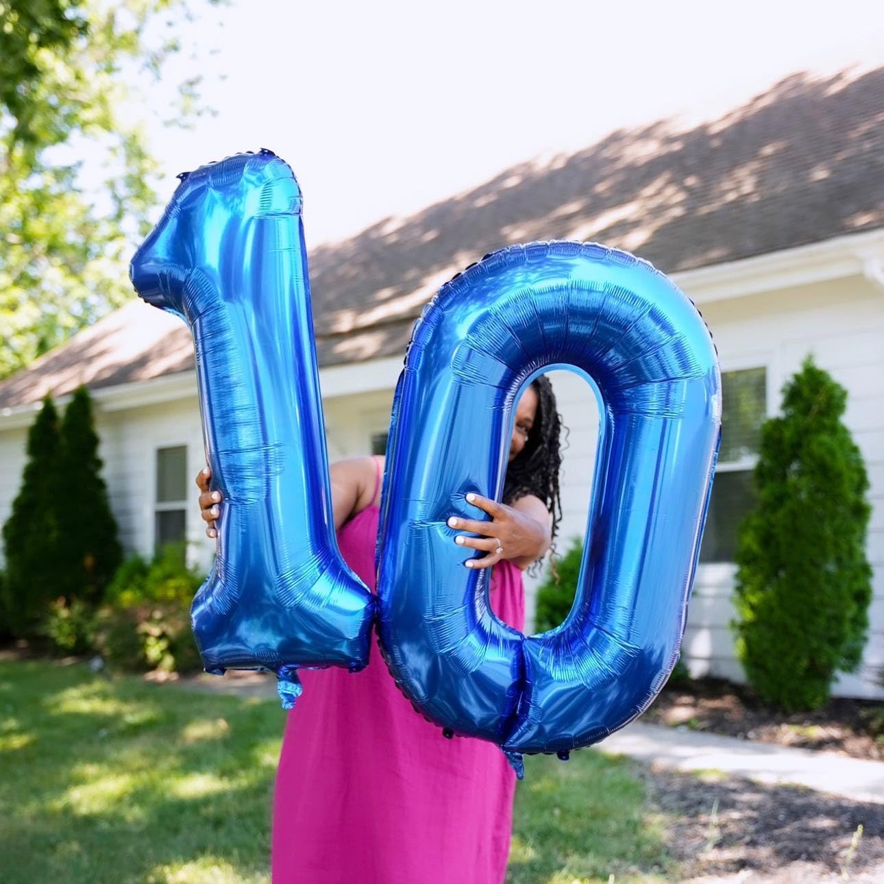 Number Balloons by Navy Blue - 40 Inch 0 Balloon for Birthday Decorations | Perfect for Boys and Men
