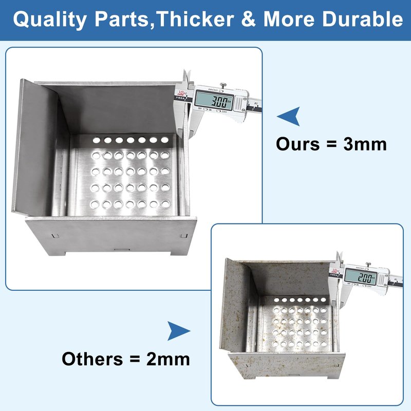 Criditpid 86624 Replacement for Vogelzang VG5790, VG5770 Pellet Stove, Stainless Steel Firepot for US Stove King KP130, 5502M, Ashley 5500 5500M 5500XL Pellet Stoves.