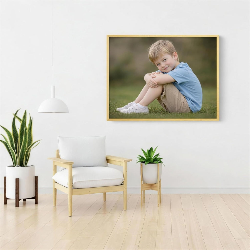Skiennix Personalized Canvas Prints - Custom Photo Wall Art | Gold, 16x24 - Perfect Home Decor & Gifts