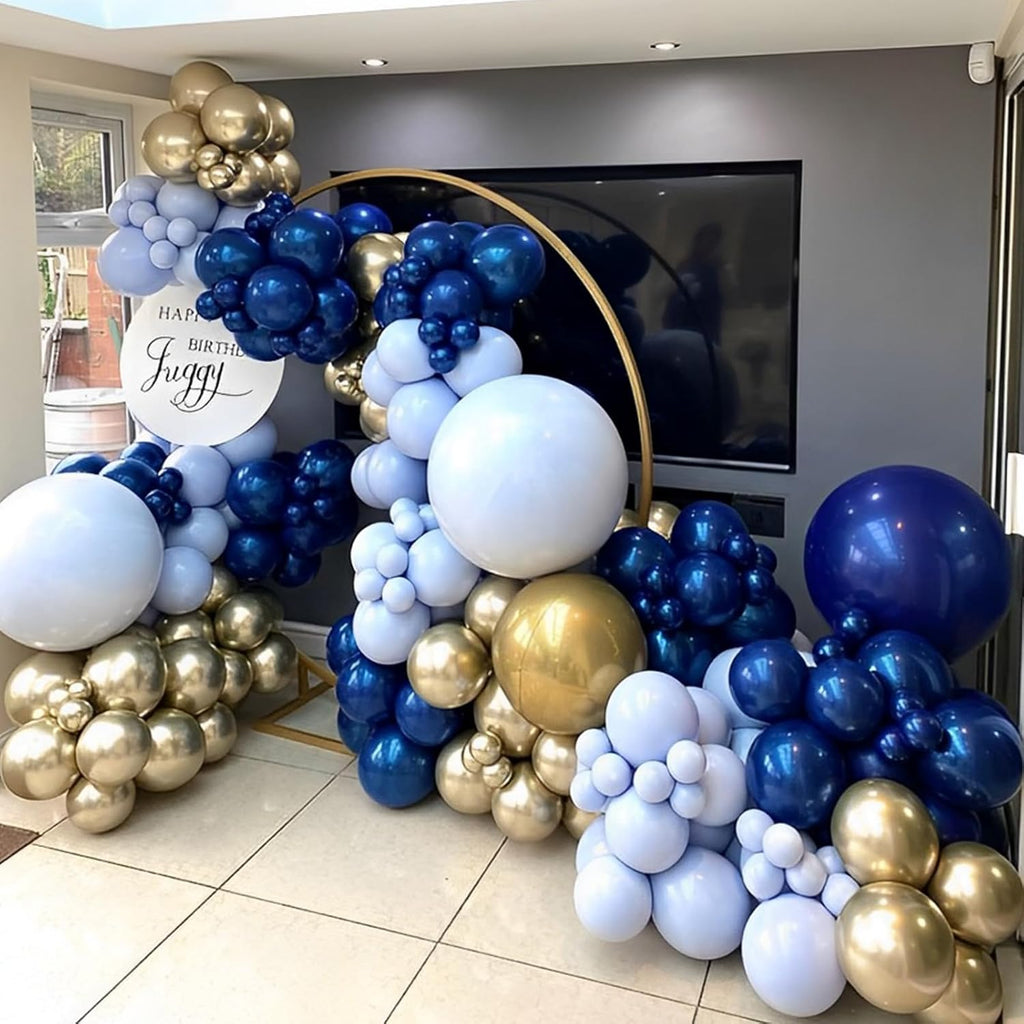 Voircoloria Navy Blue Balloons - 110pcs 12-Inch Dark Blue Latex for Graduation, Wedding & Parties
