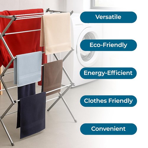 Honey-Can-Do Collapsible Clothes Drying Rack - Durable, Space-Saving Indoor/Outdoor Laundry Rack, Steel Construction