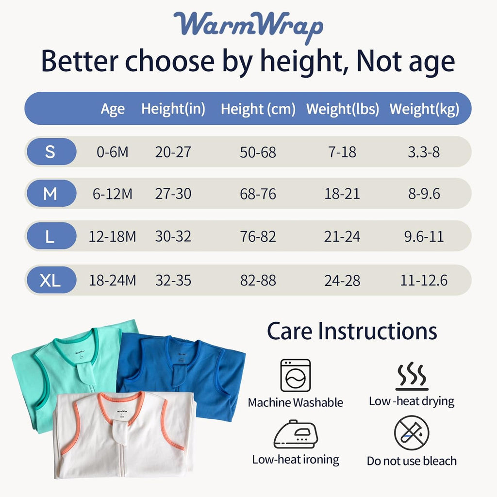 Skiennix Baby Sleep Sack - 100% Cotton 0.5 Tog Wearable Blanket for 12-18 Months | 3 Pack, Soft & Breathable