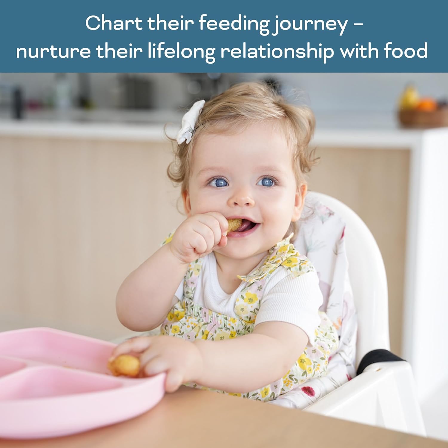 Nibble and Rest Baby Food Tracker | Dry Erase Fridge Magnet & Daily Log Chart - 25x35cm