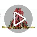 Large Red Christmas Tree Topper Bow - 45x12 Inch Wired Holiday Wreath Bow