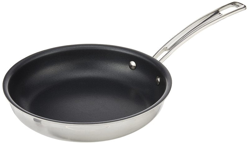 Cuisinart MultiClad Pro 8" Open Skillet, 8-Inch, Non Stick Stainless Steel, MCPS22C-20NSN