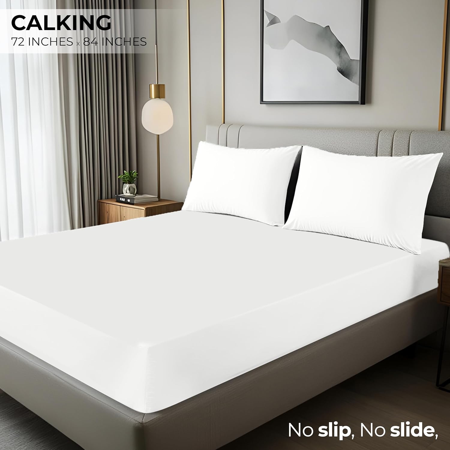 Utopia Bedding Cal King Fitted Sheet - Deep Pocket Soft Microfiber - Shrinkage & Fade Resistant | Easy Care - White