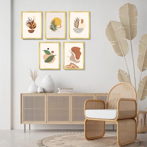 LaVie Home 9x12 Picture Frame - Elegant Gold Wall Display Frame with HD Plexiglass | Classic Collection