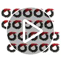 Mini Christmas Wreaths with Bows - 20 Pack, 1.6 Inch Holiday Decor for Crafts & Dollhouses