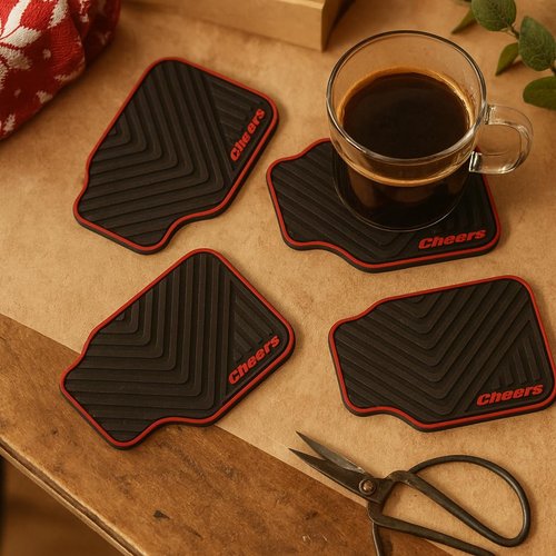 Triple Gifffted Silicone Drink Coasters, Funny Gag Novelty Car Enthusiasts Lovers Gifts for Men Him Ideas,Mechanic Guy Man Cave Garage,Brother,Son,Dad,Birthday Christmas Stocking Stuffer,Dirty Santa