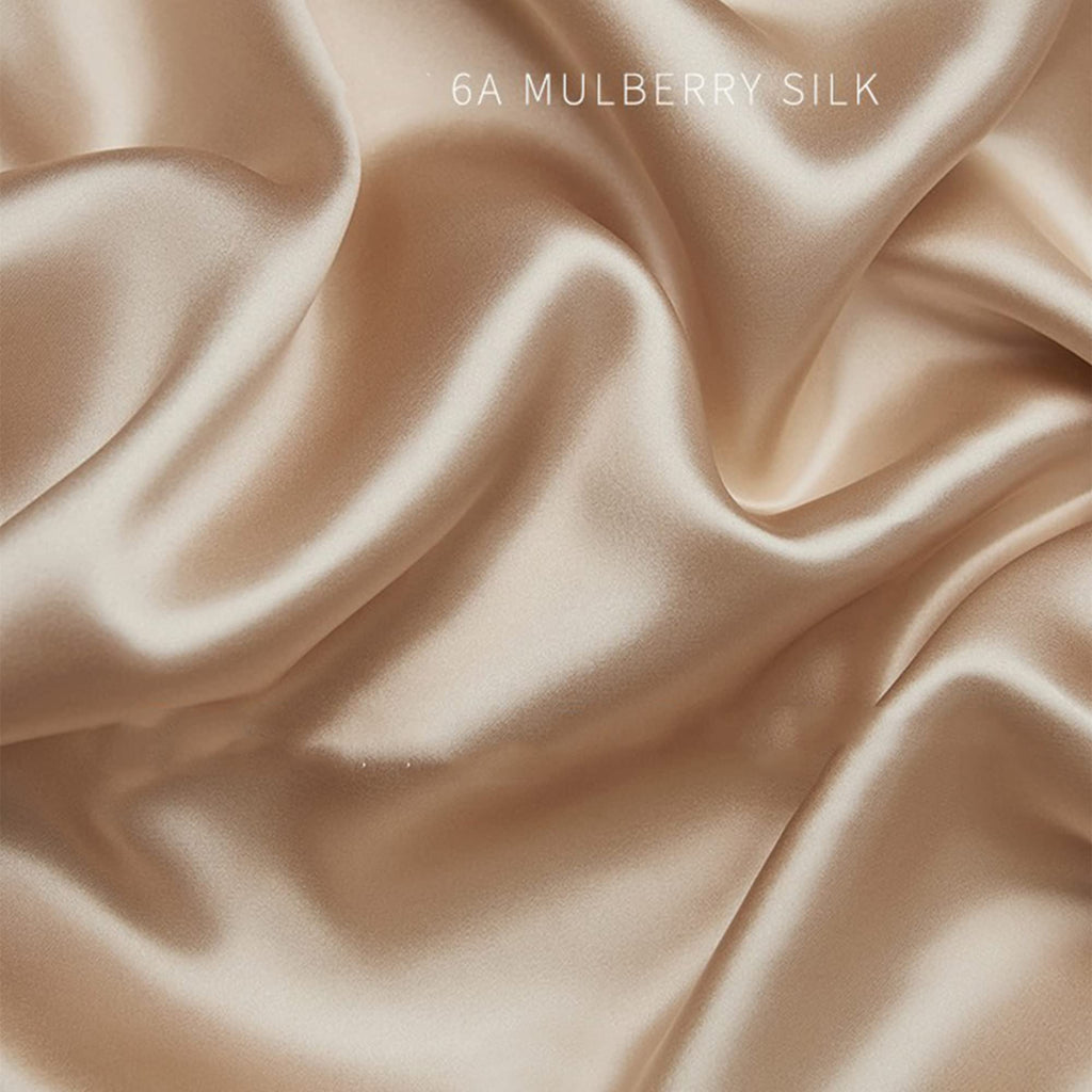 100% Mulberry Silk Pillow Case Made in USA, 22 Momme Highest Grade Organic Silk Pillowcase for Hair and with Zipper in King Size, Anti Aging, Anti Acne, Hypoallergenic (Beige, King)