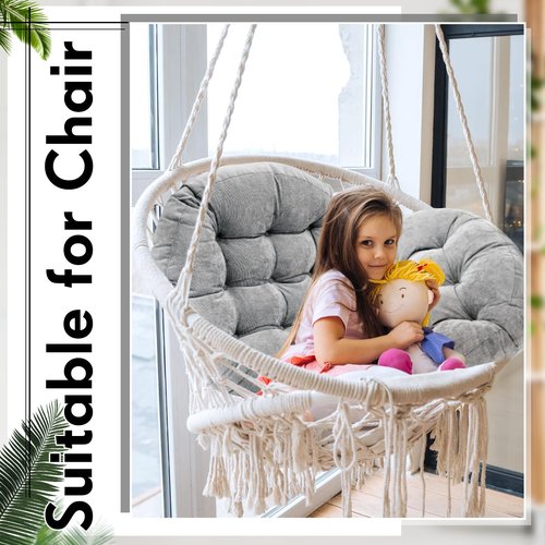 Jerify 6 Pcs Floor Pillow Cushions 22 x 22 Inch Round Square Large Meditation Floor Pillow for Classroom Adult Meditation Picnic Party Seating Learning Daycare School (Round,Light Gray)