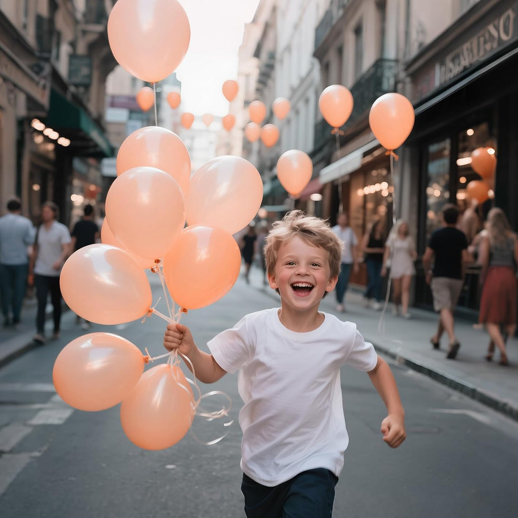 Pastel Orange Balloons by 110pcs - 12 Inch Latex Balloons for Birthday Parties & Baby Showers