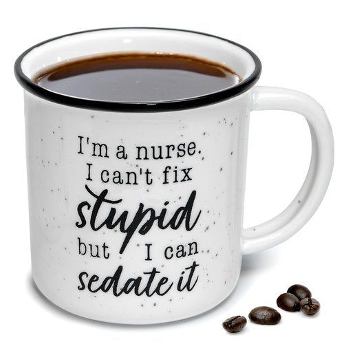 MAINEVENT I'm a Nurse Mug 11 Ounce, Funny Nurse Coffee Mug, Coffee Mug Nurse, I Am RN Mug for Women and Men, RN Gift